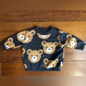 Hux Blue Bear Size 6-12 Months Sweater